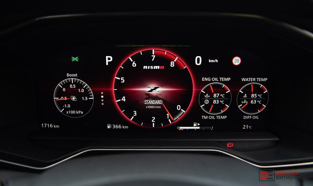 2025 Nissan Z NISMO-instrument cluster
