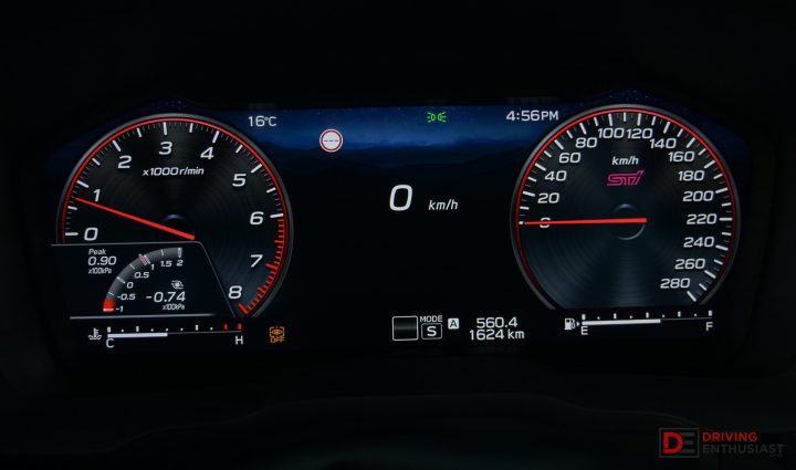2025 Subaru WRX Spec B-instrument cluster