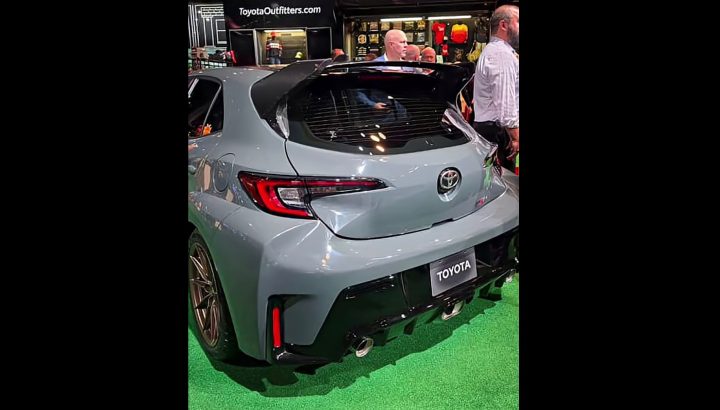 2026 Toyota Corolla GRMN spotted - rear spoiler