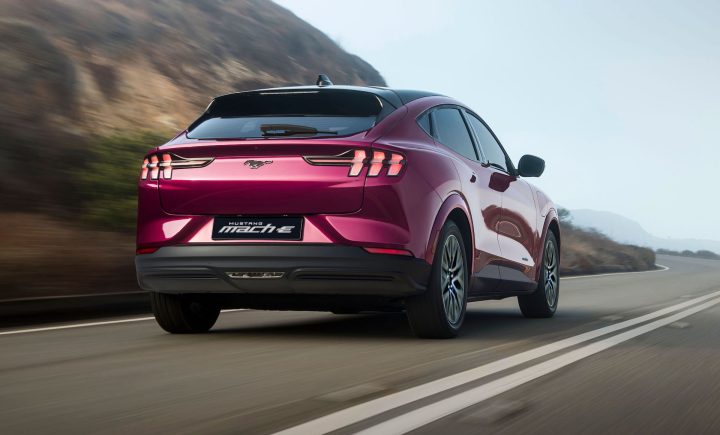 2025 Ford Mustang Mach-E Premium Molten Magenta-rear