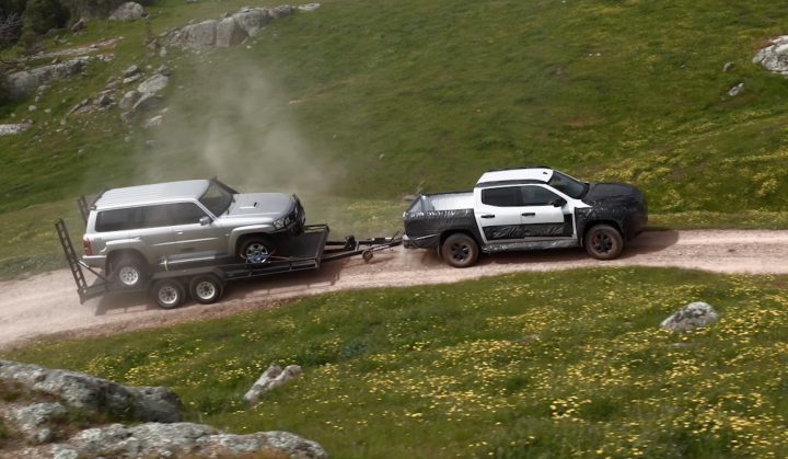 2026 Nissan Navara prototype testing in Australia - towing
