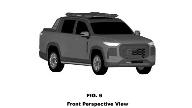 2027 Chery ute crossover patent images Australia - grille