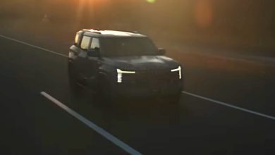 2027 Mitsubishi Pajero prototype teaser - headlights