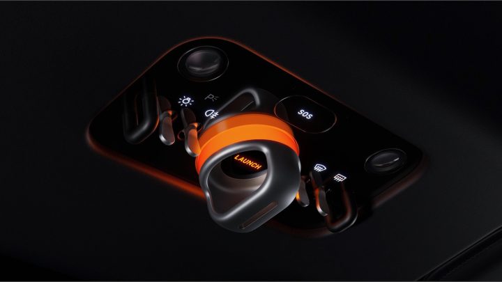 2027 Ferrari Luce interior - ceiling launch control