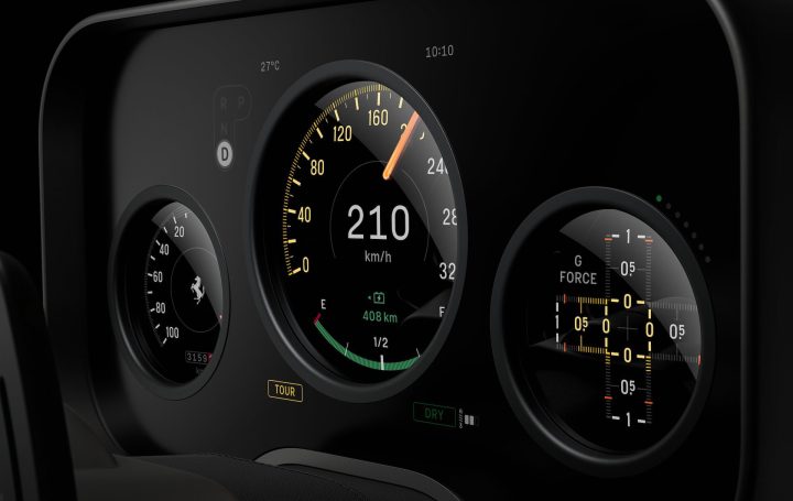 2027 Ferrari Luce interior - instrument cluster