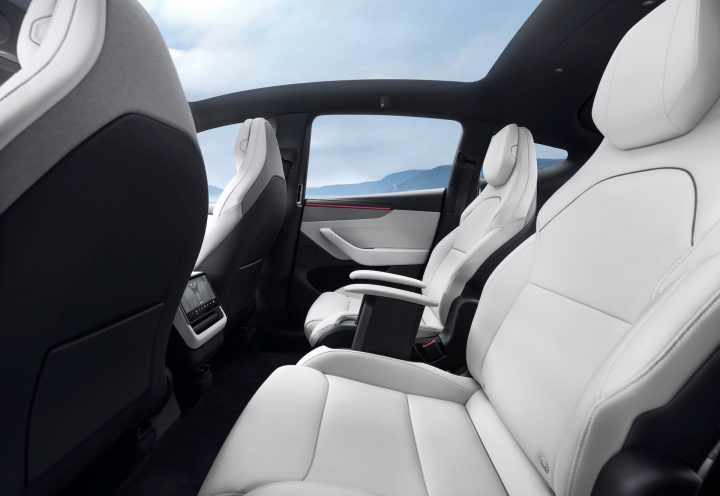 2026 Tesla Model Y L - second row rear seat