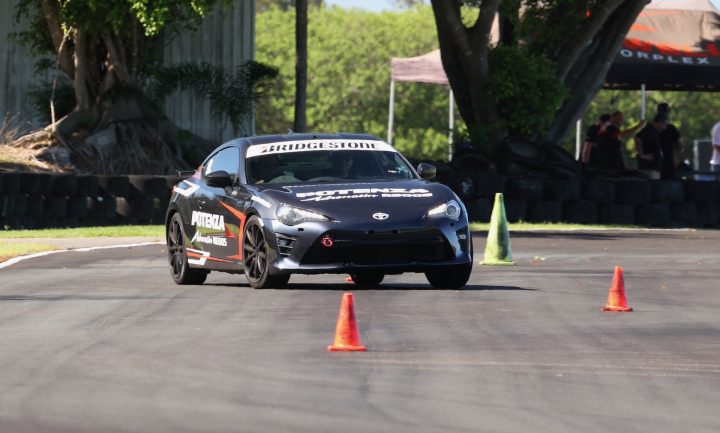 Bridgestone RE005 launch in Australia - slalom