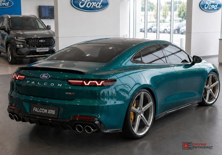 2028 Ford Falcon XR6 Turbo-green-rear
