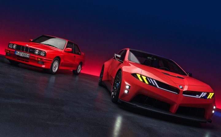 2026 BMW M Neue Klasse concept-with E30 M3