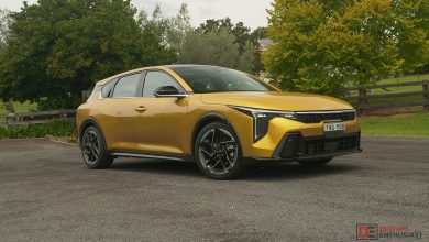 2026 Kia K4 GT-Lne hatch - yellow