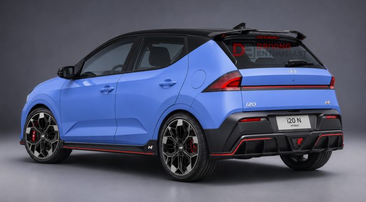 2027 Hyundai i20 N rendering - rear