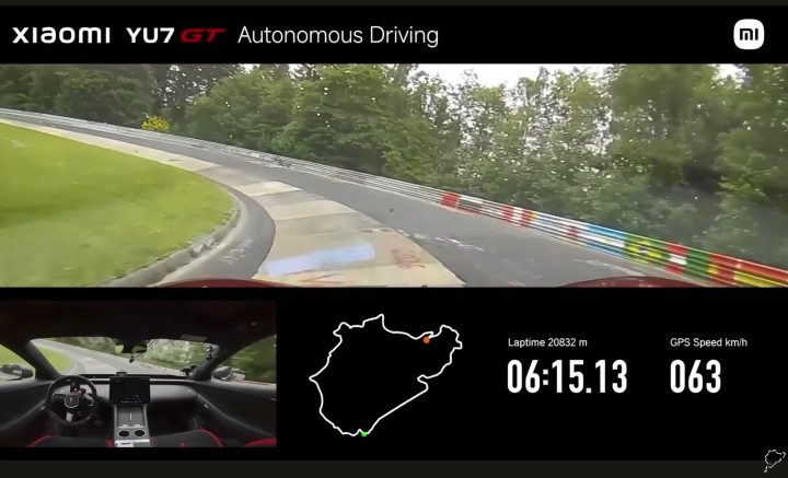 Xiaomi YU7 GT Nurburgring autonomous lap record - carousel