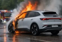 EV fires compared with ICE