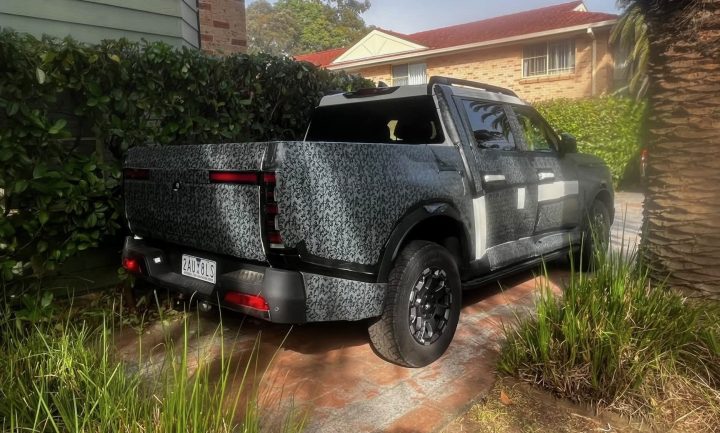 2027 Nissan Frontier Pro prototype in Australia - rear