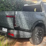 2027 Nissan Frontier Pro prototype in Australia - tailgate