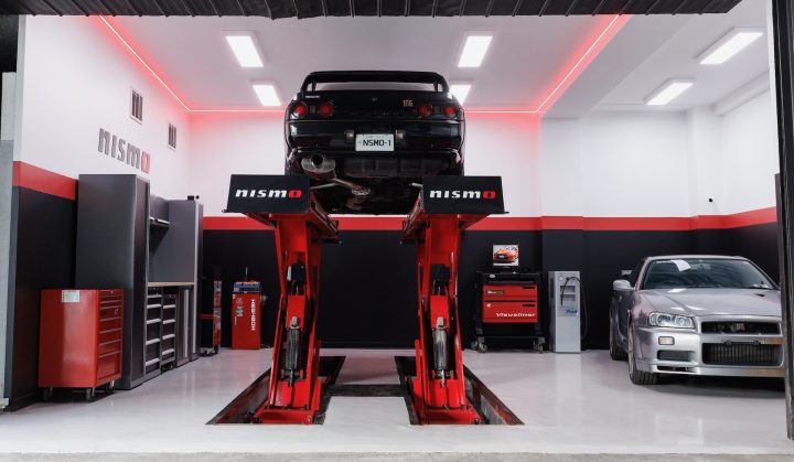 NISMO Performance Centre opens in Melbourne Australia - hoist